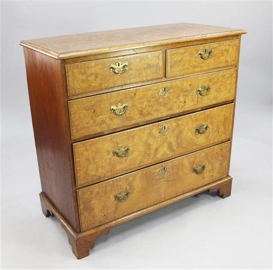 A George III elm and ash chest of drawers, part 18th century, W.3ft 4.5in.